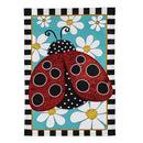 Ladybug with Daisies Banner Flag - Flagladyusa
