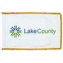 Lake County Illinois Flag - 3x5ft Indoor w/Fringe - Flagladyusa