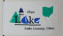 Lake County Ohio Flag - 3x5 Feet - Flagladyusa
