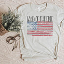 Land of the Free American Flag Tee/Patriotic (T Shirt) - Flagladyusa
