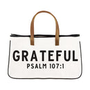 Large Canvas Tote - Grateful - Flagladyusa