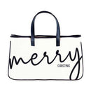 Large Canvas Tote - Merry Christmas - Flagladyusa