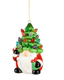 LED Ceramic Ornament with Christmas Tree Hat - Flagladyusa