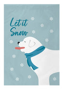 Let it Snow Dog Garden Flag - Flagladyusa