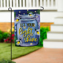 Let Your Light Shine Suede Garden Flag - Flagladyusa