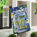 Let Your Light Shine Suede House Flag - Flagladyusa