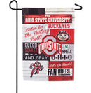 Linen Ohio State Garden Flag - Flagladyusa