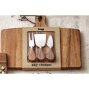 Long Acacia Board & Cheese Set - Flagladyusa