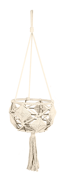 Macrame Medium Hanging Geometric Plant Cover - Flagladyusa