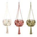 Macrame Medium Hanging Geometric Plant Cover - Flagladyusa