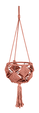 Macrame Medium Hanging Geometric Plant Cover - Flagladyusa