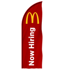 McDonald's "Now Hiring" Feather - Flagladyusa
