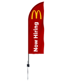 McDonald's "Now Hiring" Feather - Flagladyusa