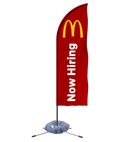 McDonald's "Now Hiring" Feather - Flagladyusa