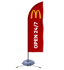 McDonald's "Open 24/7" Feather - Flagladyusa