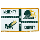 McHenry County Illinois Flag - 3x5ft Indoor w/Fringe - Flagladyusa