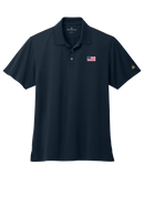 Men's USA Flag Mesh Pique Performance Polo - Flagladyusa