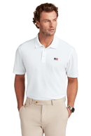 Men's USA Flag Mesh Pique Performance Polo - Flagladyusa
