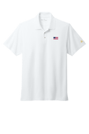 Men's USA Flag Mesh Pique Performance Polo - Flagladyusa