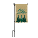 Merry Christmas Green Trees Garden Flag - Flagladyusa