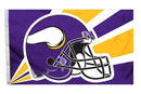 Minnesota Vikings Flag 3x5 Helmet Design - Flagladyusa