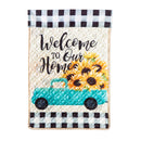 Mint Sunflower Truck Garden Flag - Flagladyusa