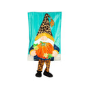 Motion - Activated Fall Gnome with Pumpkin Garden Kickin Flag - Flagladyusa