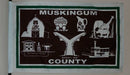 Muskingum County Ohio Flag - 3x5 Feet - Flagladyusa