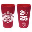 National Champions OSU Buckeyes 16oz. Silicone Pint Glass (Red) - Flagladyusa