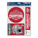 National Champions OSU Buckeyes Multi - Use Decal (3 Fan Pack) - Flagladyusa