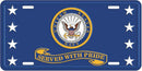 Navy License Plate - Flagladyusa