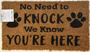 "No Need to Knock" Doormat - Flagladyusa