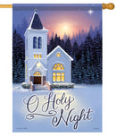 Oh Holy Night Chapel Dura Soft Banner - Flagladyusa