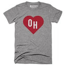 Ohio Red Heart Tee Shirt - Flagladyusa