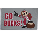 Ohio State Brutus Buckeye "Go Bucks" Flags - Flagladyusa