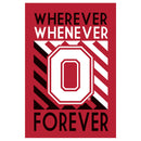 Ohio State Buckeye Forever Fan Flag - Flagladyusa
