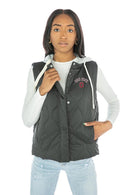 OHIO STATE BUCKEYES HEADLINER HOODED PUFFER VEST - Flagladyusa