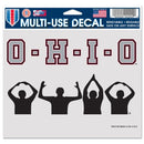 Ohio State Buckeyes Ohio State Silhouette Multi - Use Decal - Clear Bckrgd 5" x 6" - Flagladyusa