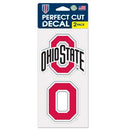 Ohio State Buckeyes Perfect Cut Decals (set of 2 - 4"x4") - Flagladyusa