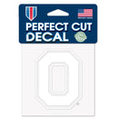 Ohio State Buckeyes Perfect Cut White Decal 4" x 4" - Flagladyusa