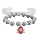 Ohio State Buckeyes Silver Cuff Stack - Flagladyusa