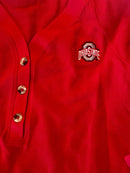 Ohio State Buckeyes Waffle Henley - Flagladyusa