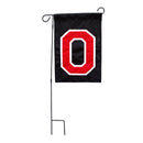 Ohio State Buckeyes Woody Block O Garden Flag - Flagladyusa