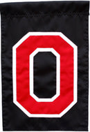 Ohio State Buckeyes Woody Block O Garden Flag - Flagladyusa