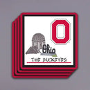 Ohio State Four - Piece Coaster Set - Flagladyusa