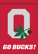Ohio State Leaf & Nut "Go Bucks" Banner - Flagladyusa
