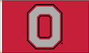 Ohio State Outlined Block O Flags - Flagladyusa