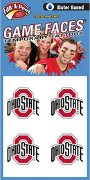 Ohio State Waterless Tattoos - Four Pack - Flagladyusa