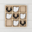 Ohio Tic Tac Toe Board with Antlers - Flagladyusa