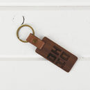 Ohio Wood/Leather Keychain - Flagladyusa